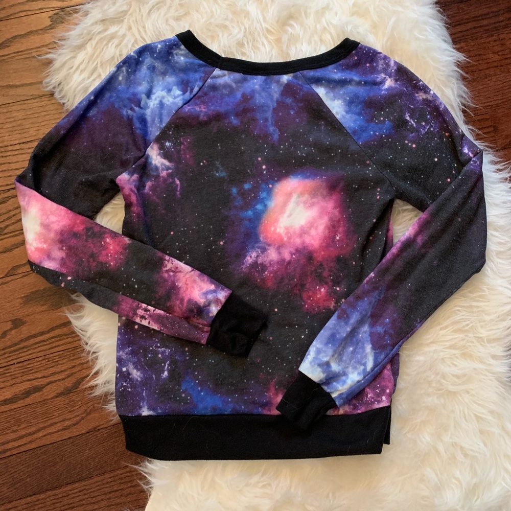 Purple Galaxy Pullover Sweater - Picture 7 of 7
